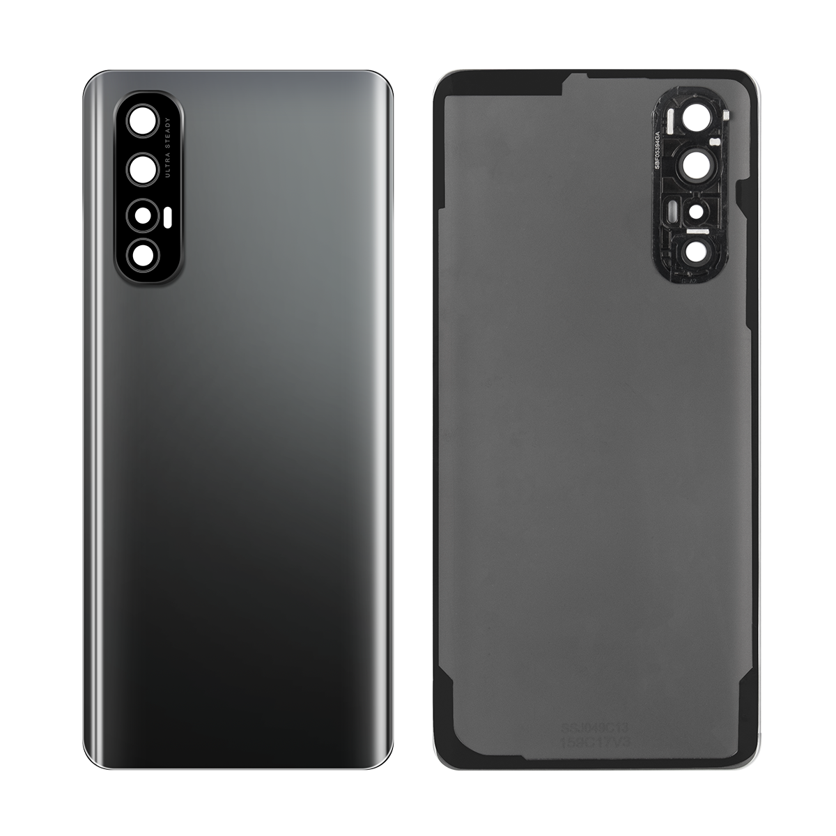 Oppo Reno 3 Pro Back Cover With Lens Midnight Black OEM
