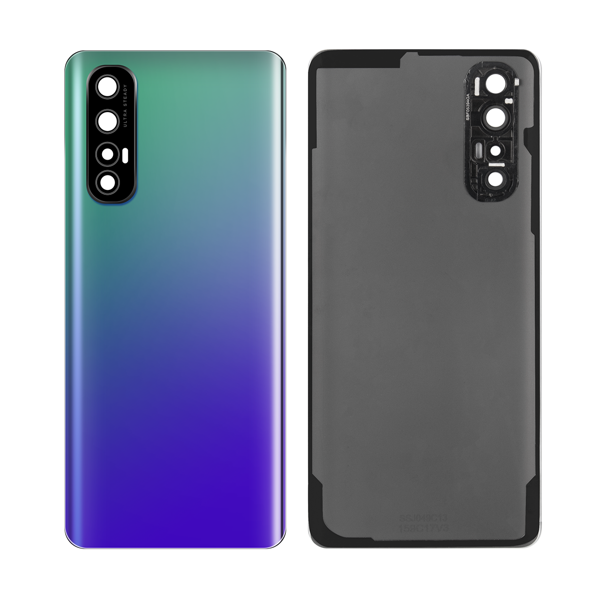 Oppo Reno 3 Pro Back Cover With Lens Auroral Blue OEM