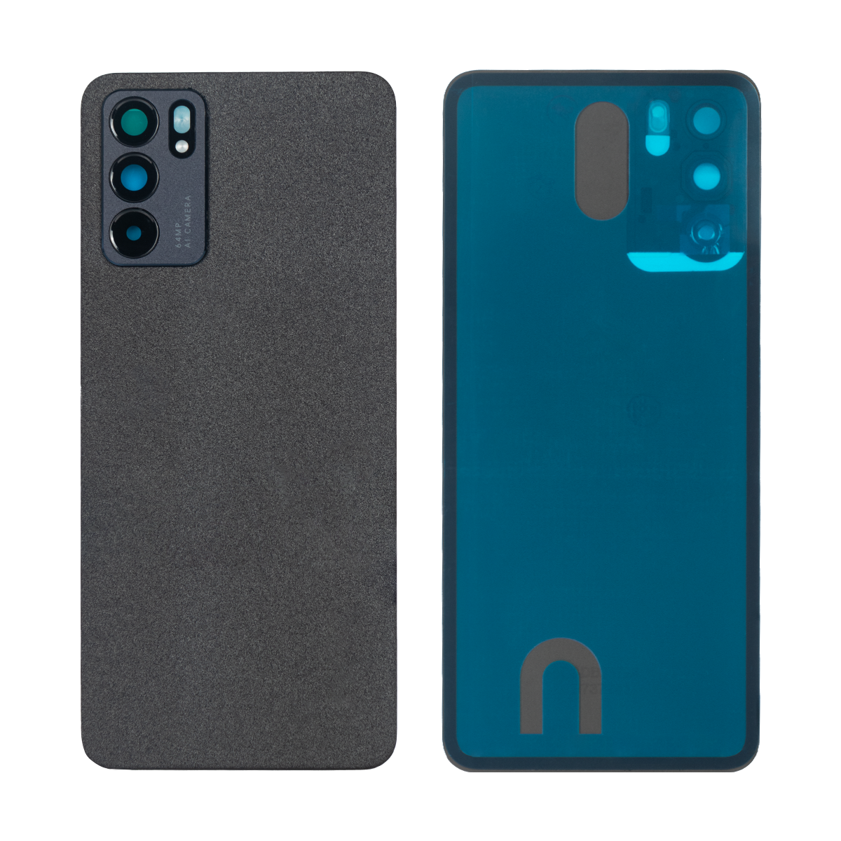 Oppo Reno 6 5G Back Cover With Lens Stellar Black OEM