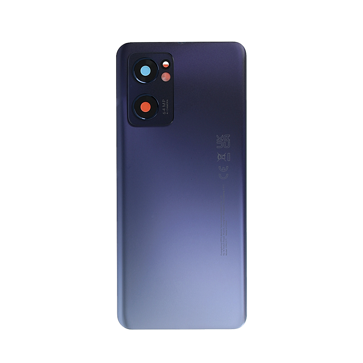 Oppo Reno 7 5G, Find X5 Lite Back Cover With Lens Starry Black OEM