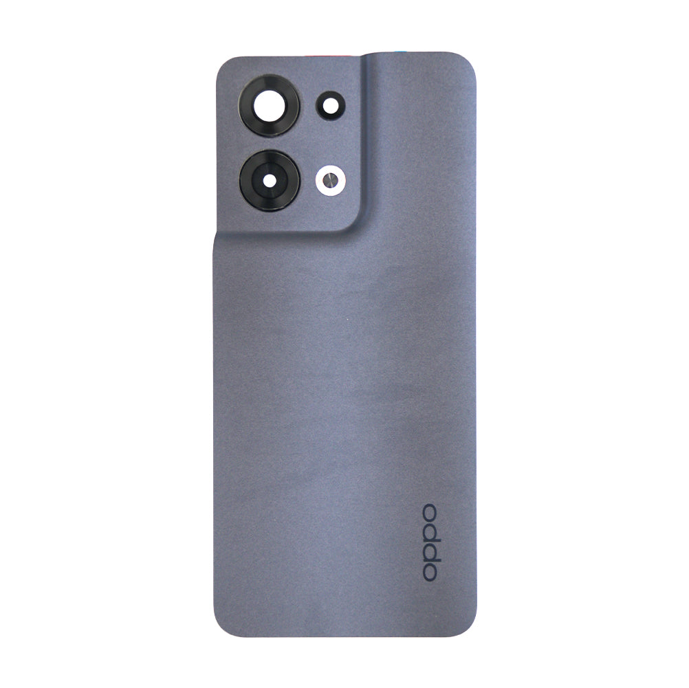 Oppo Reno 8 Back Cover With Lens Shimmer Black OEM