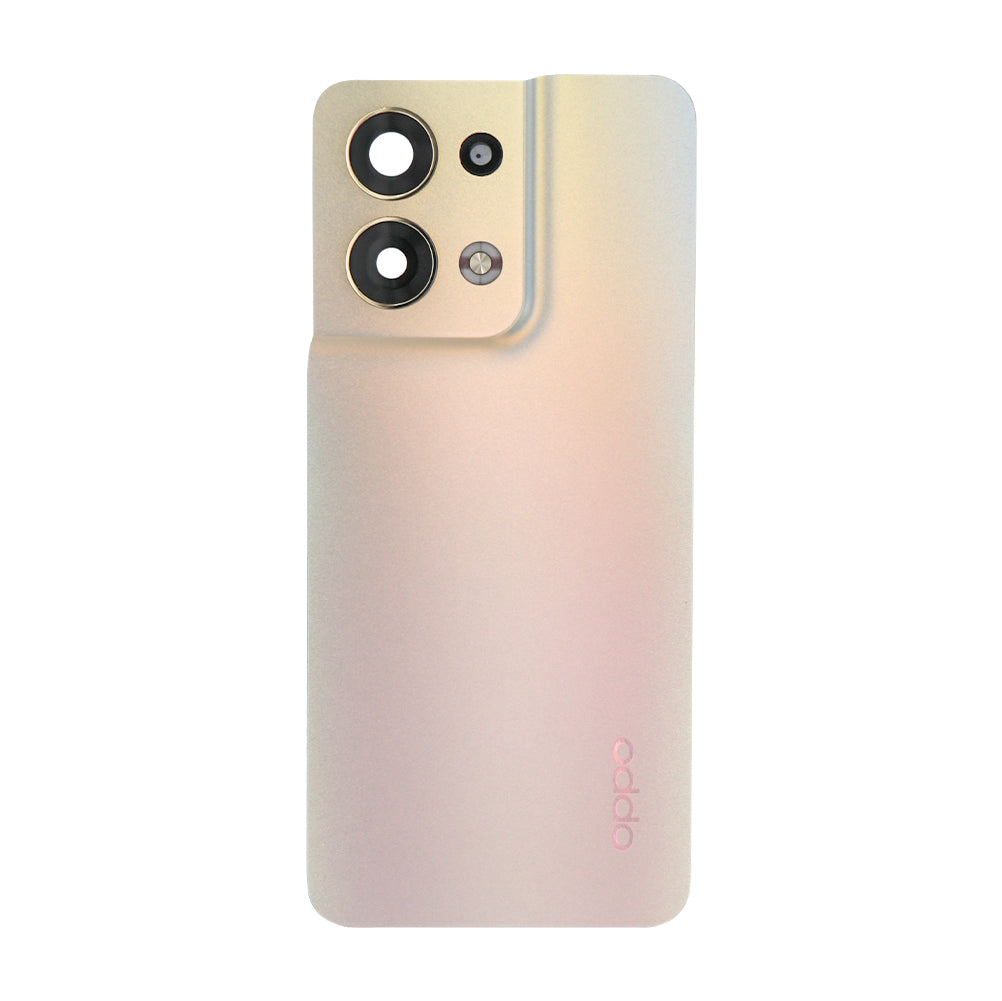 Oppo Reno 8 Back Cover With Lens Shimmer Gold OEM