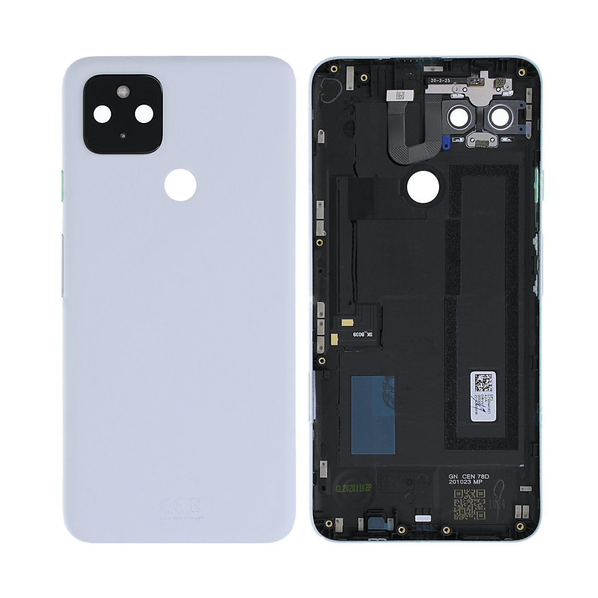 Google Pixel 4a 5G Back Cover With Lens Clearly White OEM