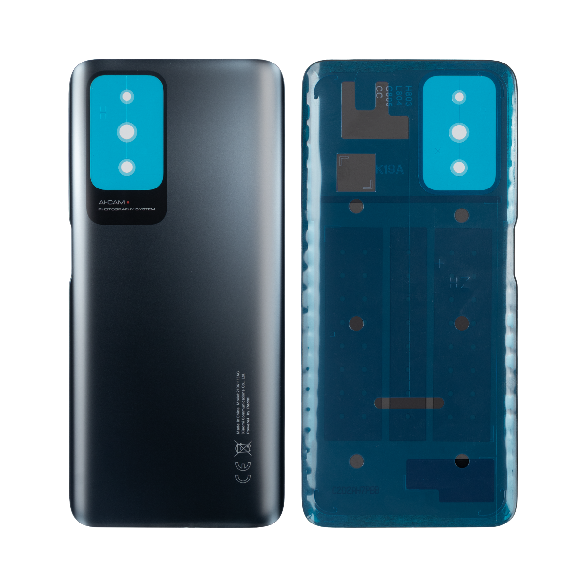 Xiaomi Redmi 10 Back Cover Without Lens Carbon Gray OEM
