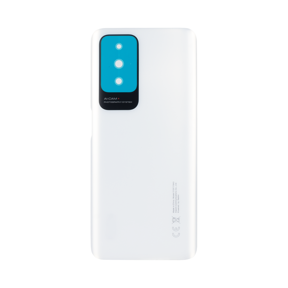 Xiaomi Redmi 10 Back Cover Without Lens Pebble White OEM