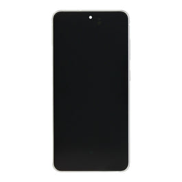Samsung Galaxy S21 FE G990B Display And Digitizer With Frame White Service Pack