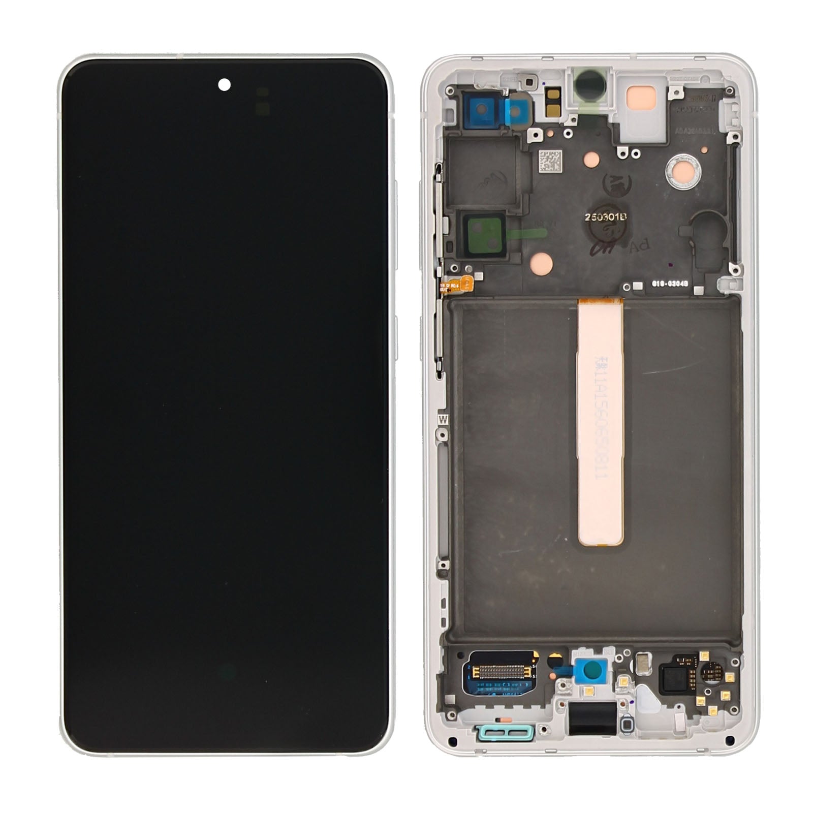 Samsung Galaxy S21 FE G990B Display And Digitizer With Frame White Service Pack