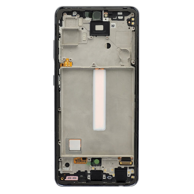 Samsung Galaxy A52 A525F, A52 5G A526B Display And Digitizer With Frame Awesome Black Service Pack