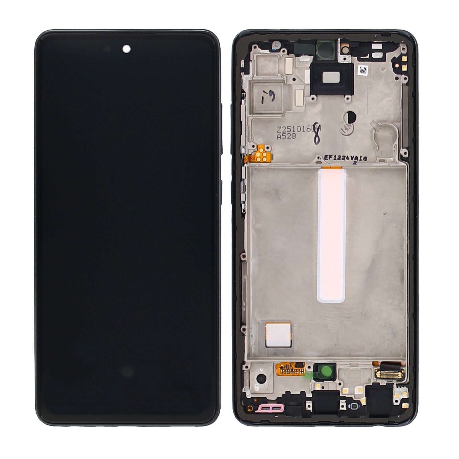 Samsung Galaxy A52 A525F, A52 5G A526B Display And Digitizer With Frame Awesome Black Service Pack