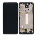Samsung Galaxy A52 A525F, A52 5G A526B, A52s 5G A528B Display And Digitizer With Frame Awesome Black Service Pack