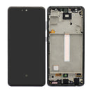 Samsung Galaxy A52 A525F, A52 5G A526B Display And Digitizer With Frame Awesome Black Service Pack