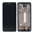 Samsung Galaxy A52 A525F, A52 5G A526B Display And Digitizer With Frame Awesome Blue Service Pack