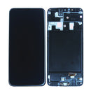Samsung Galaxy A20 A205F Display And Digitizer With Frame Black Service Pack