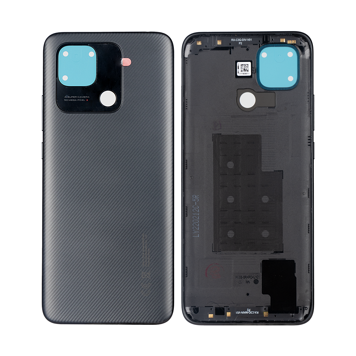 Xiaomi Redmi 10C Back Cover Without Lens Graphite Gray OEM