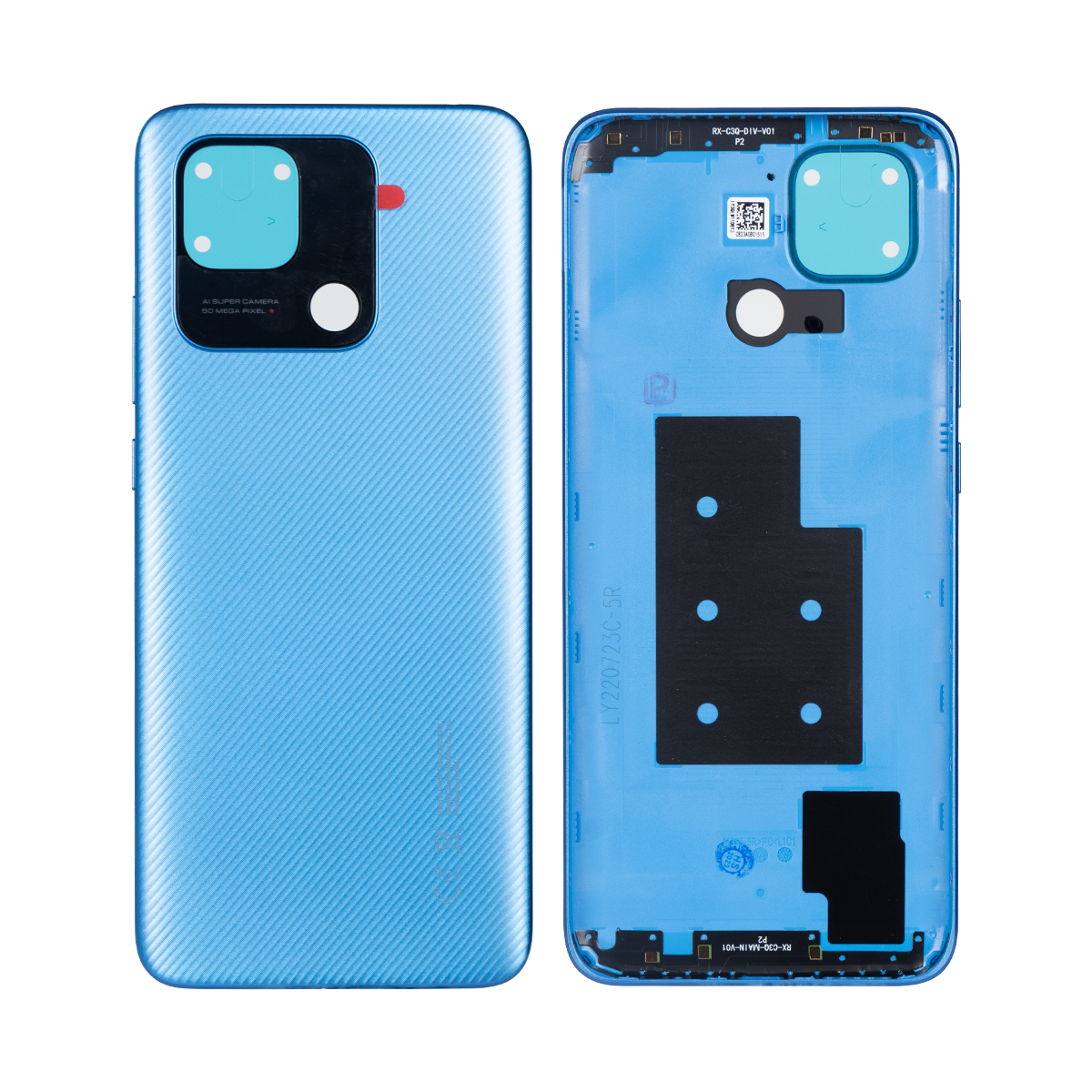 Xiaomi Redmi 10C Back Cover Without Lens Ocean Blue OEM