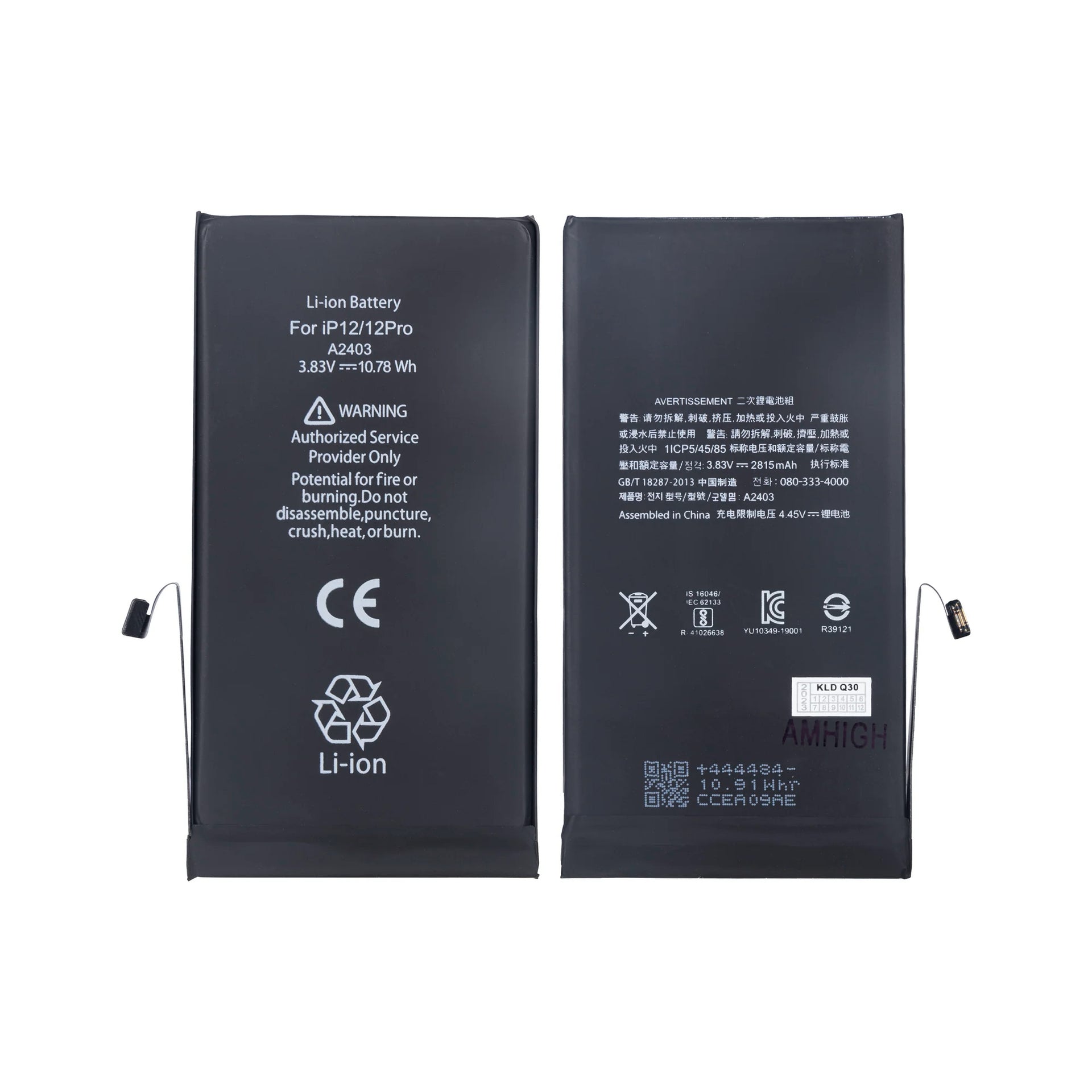 For Apple iPhone 12, 12 Pro Battery With TI-Chip OEM