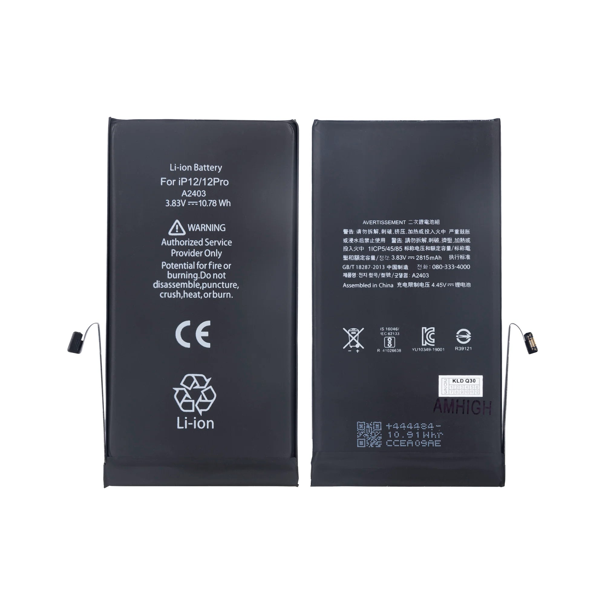 For Apple iPhone 12, 12 Pro Battery With TI-Chip OEM