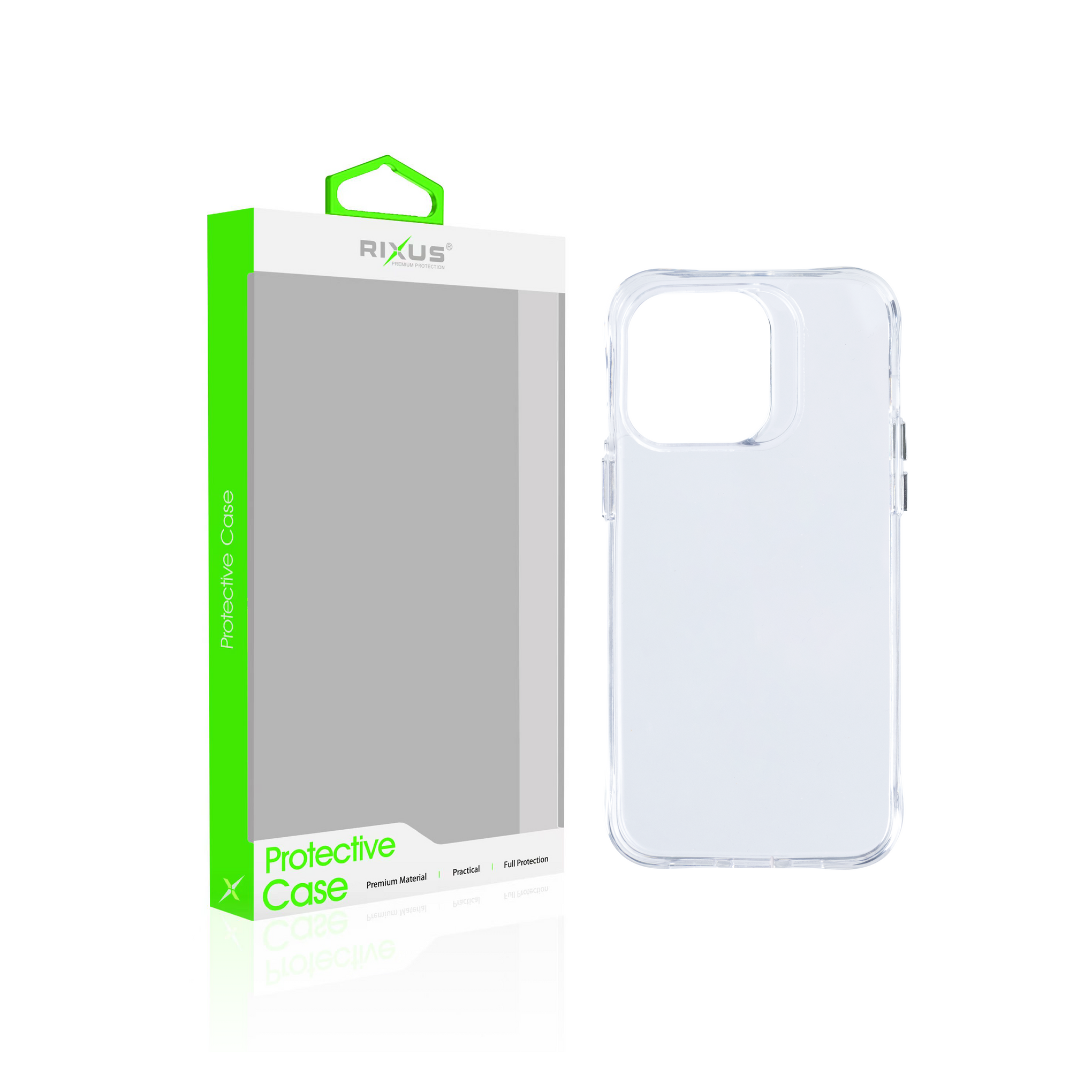 Rixus Anti Shock Case TPU For Apple iPhone 15 Pro Max Transparent