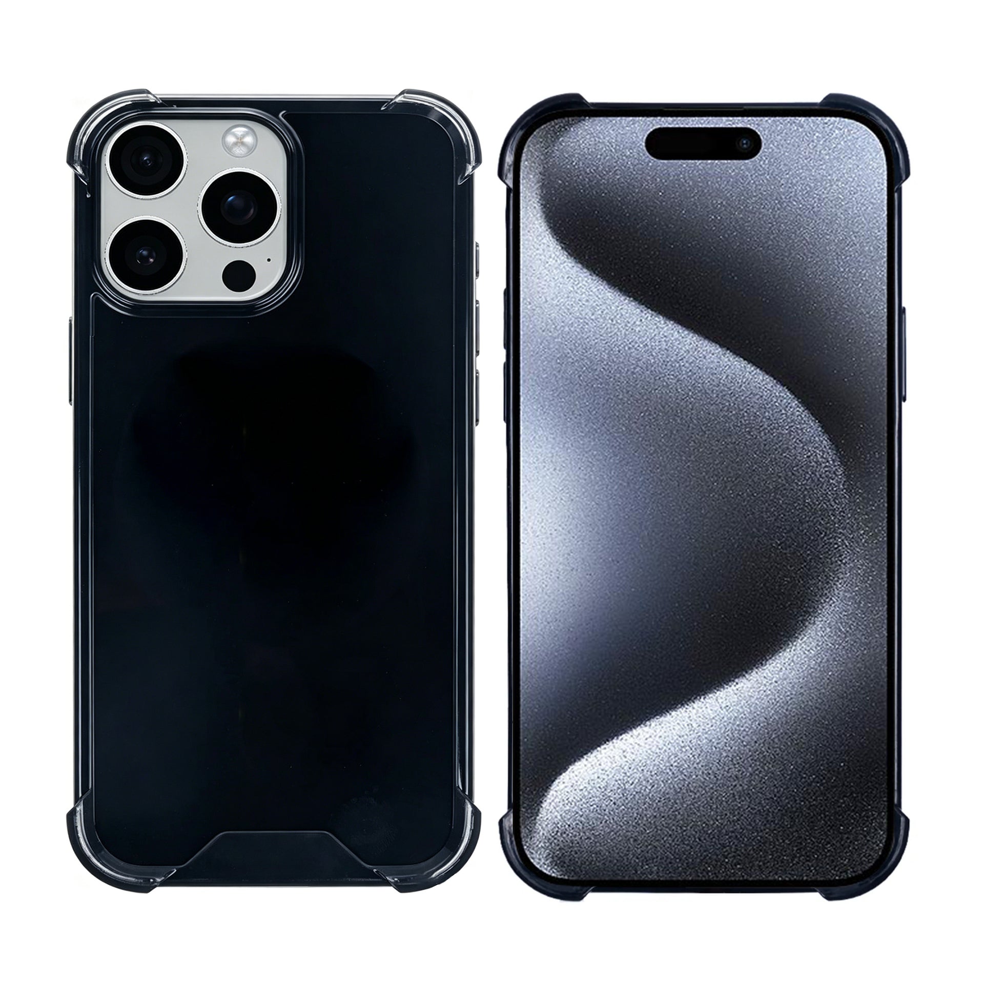 Rixus Anti-Burst Case For Apple iPhone 15 Pro Black