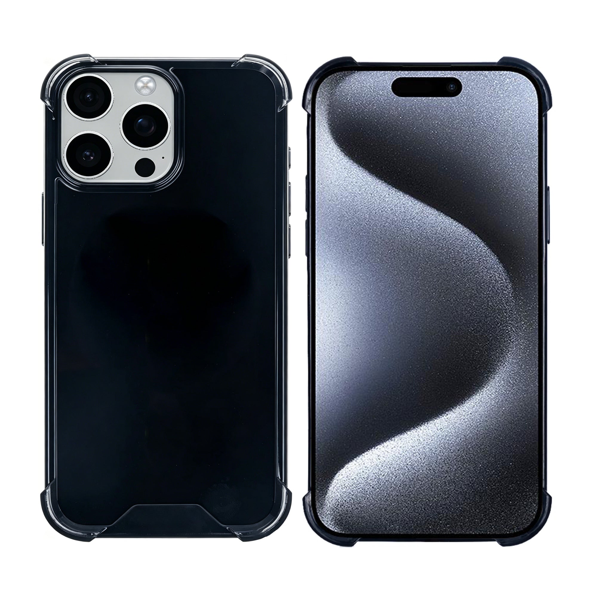 Rixus Anti-Burst Case For Apple iPhone 15 Pro Black