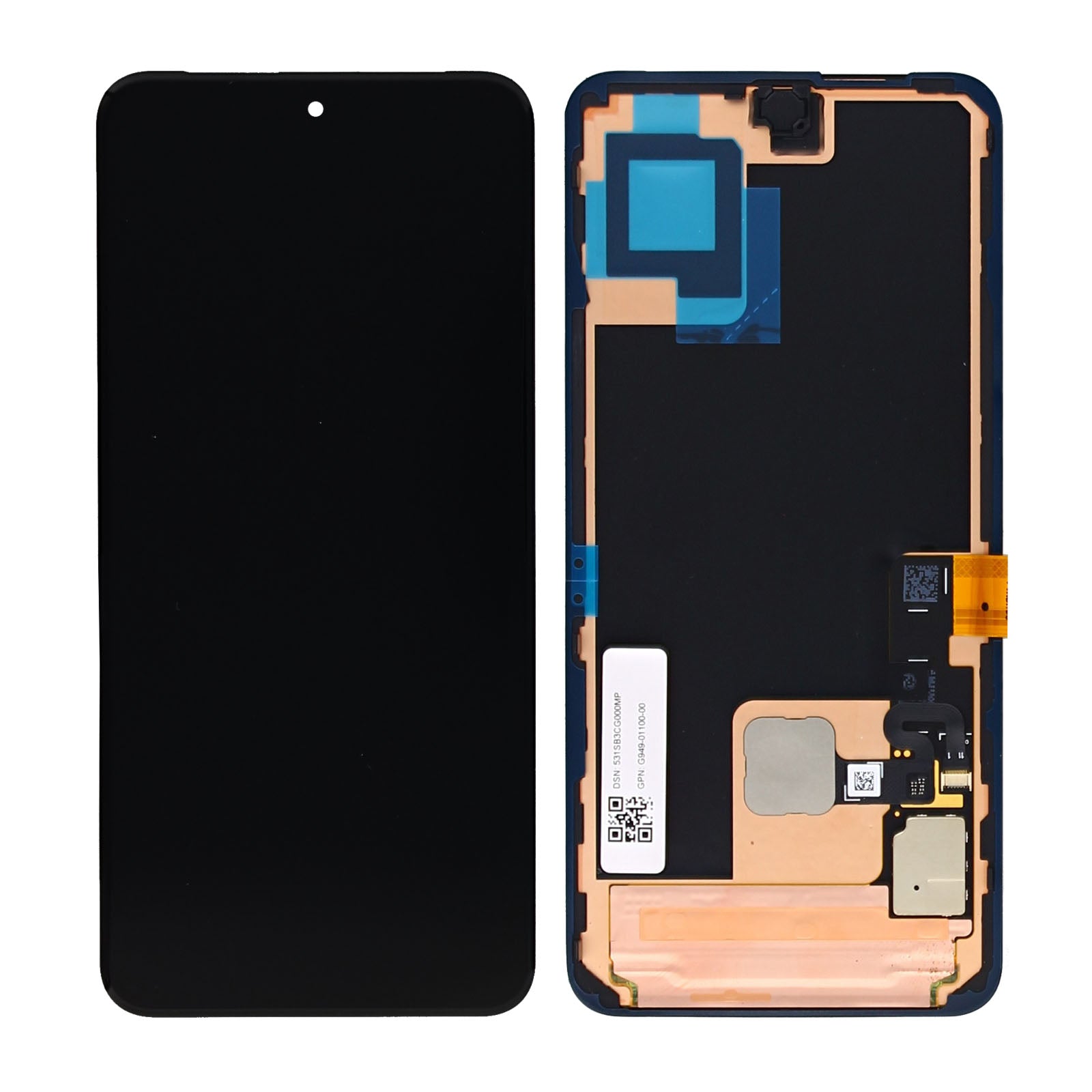 Google Pixel 8 Display And Digitizer Without Frame Black Service Pack