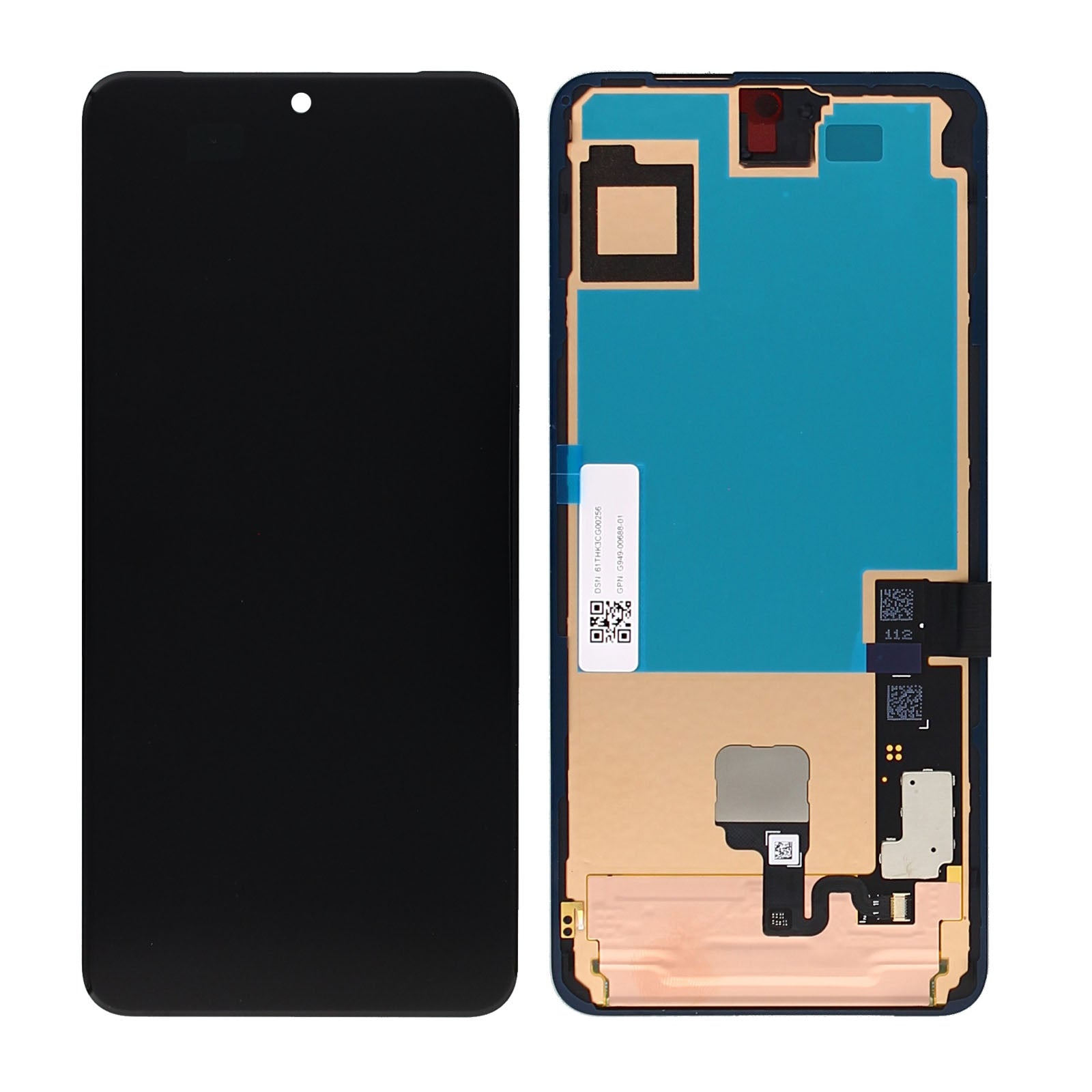 Google Pixel 8 Pro Display And Digitizer Without Frame Black Service Pack