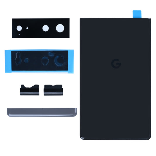 Google Pixel 6 Back Cover Stormy With Lens Black OEM