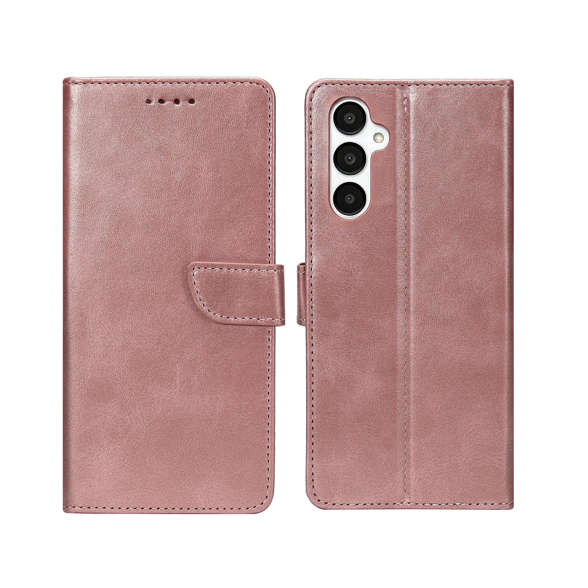 Rixus Bookcase For Samsung Galaxy A05s Pink