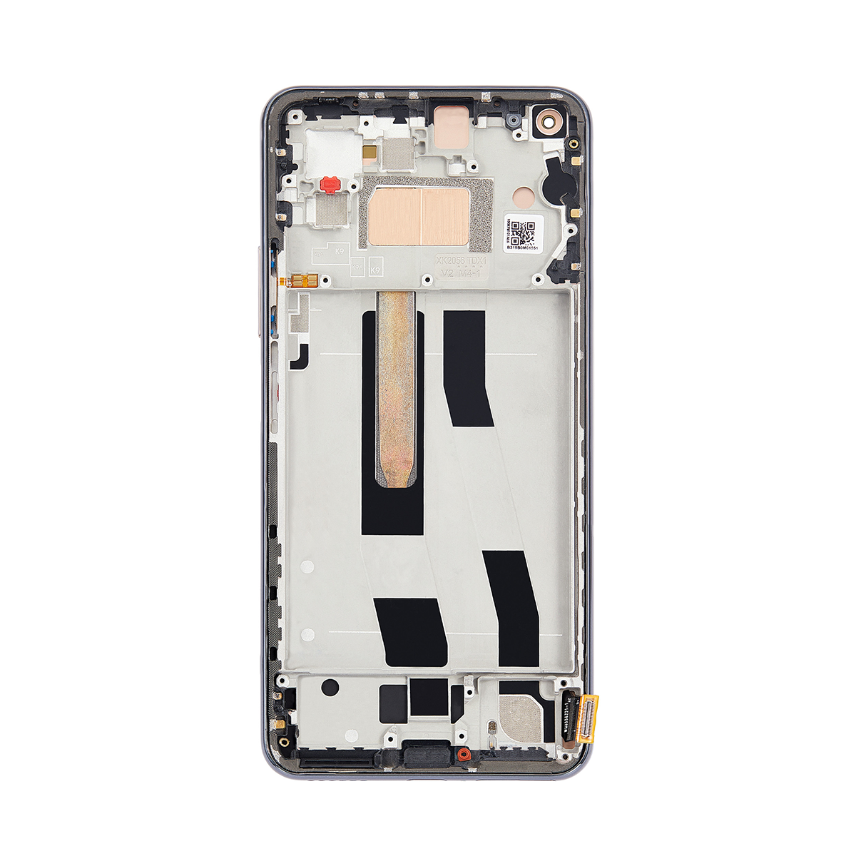 Xiaomi 11 Lite 5G NE Display And Digitizer With Frame Truffle Black Service Pack