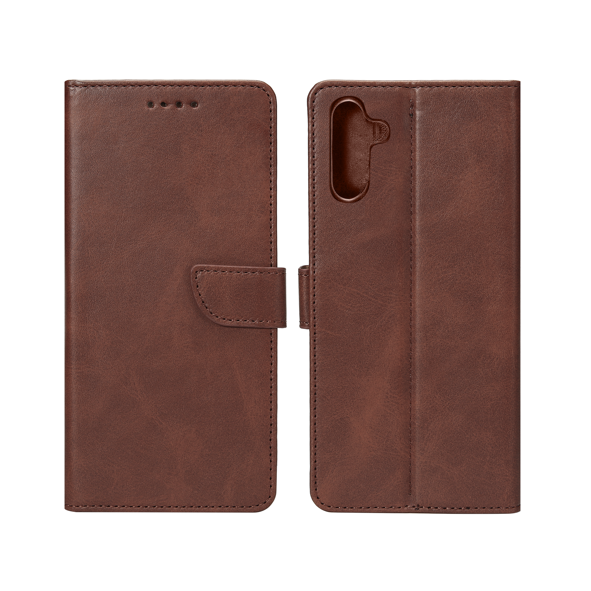 Rixus Bookcase For Samsung Galaxy A05s Brown