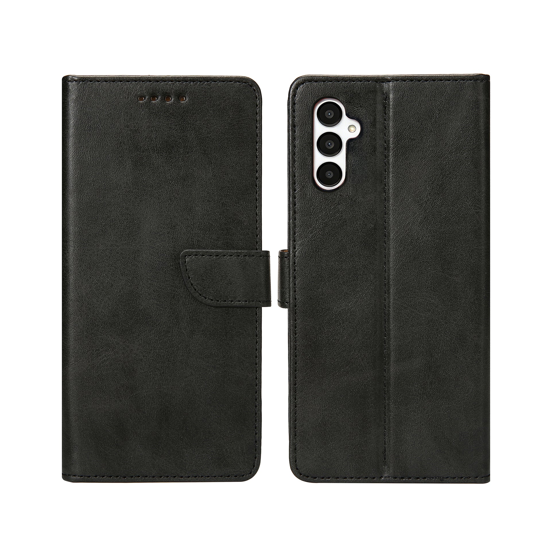 Rixus Bookcase For Samsung Galaxy A05s Black