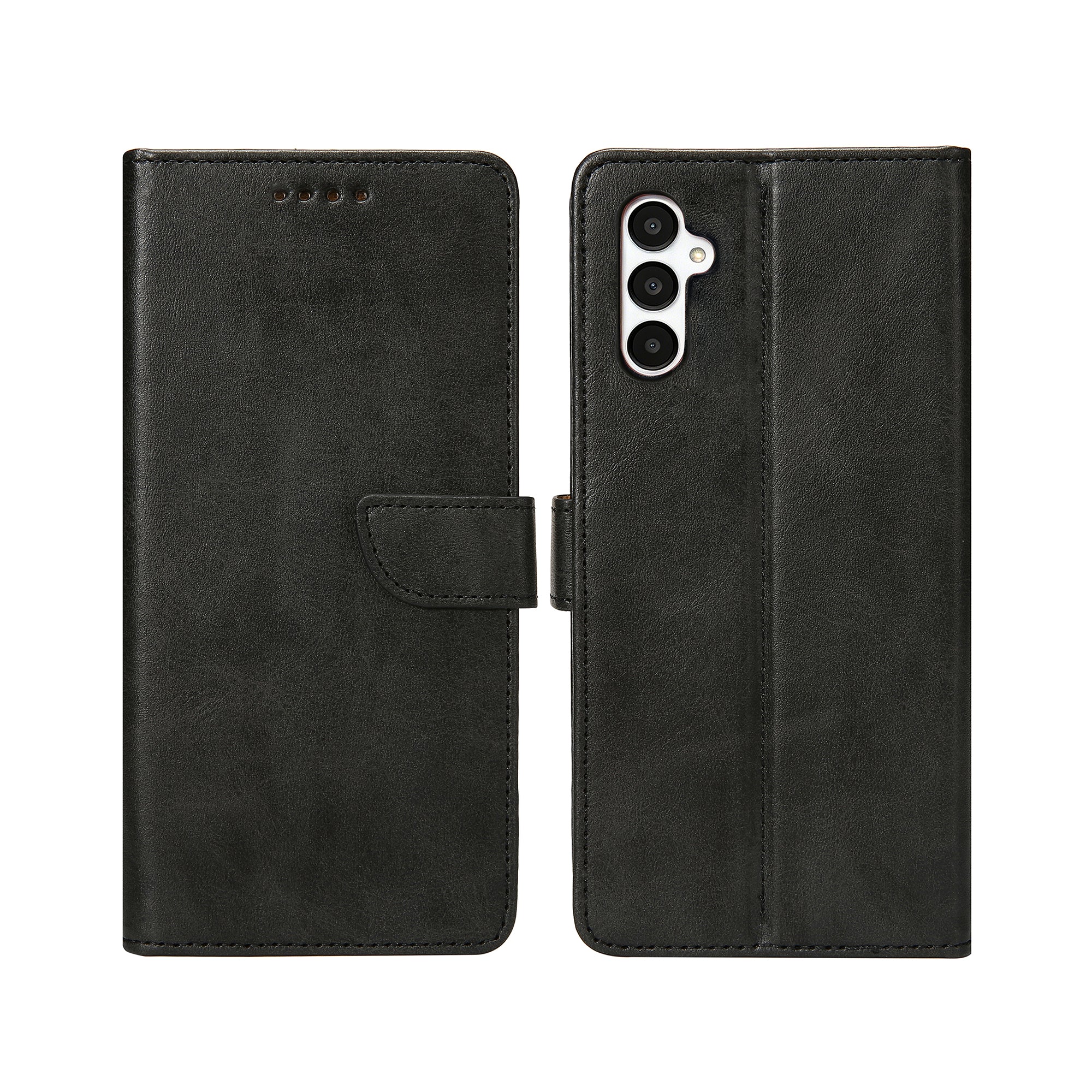 Rixus Bookcase For Samsung Galaxy A05s Black