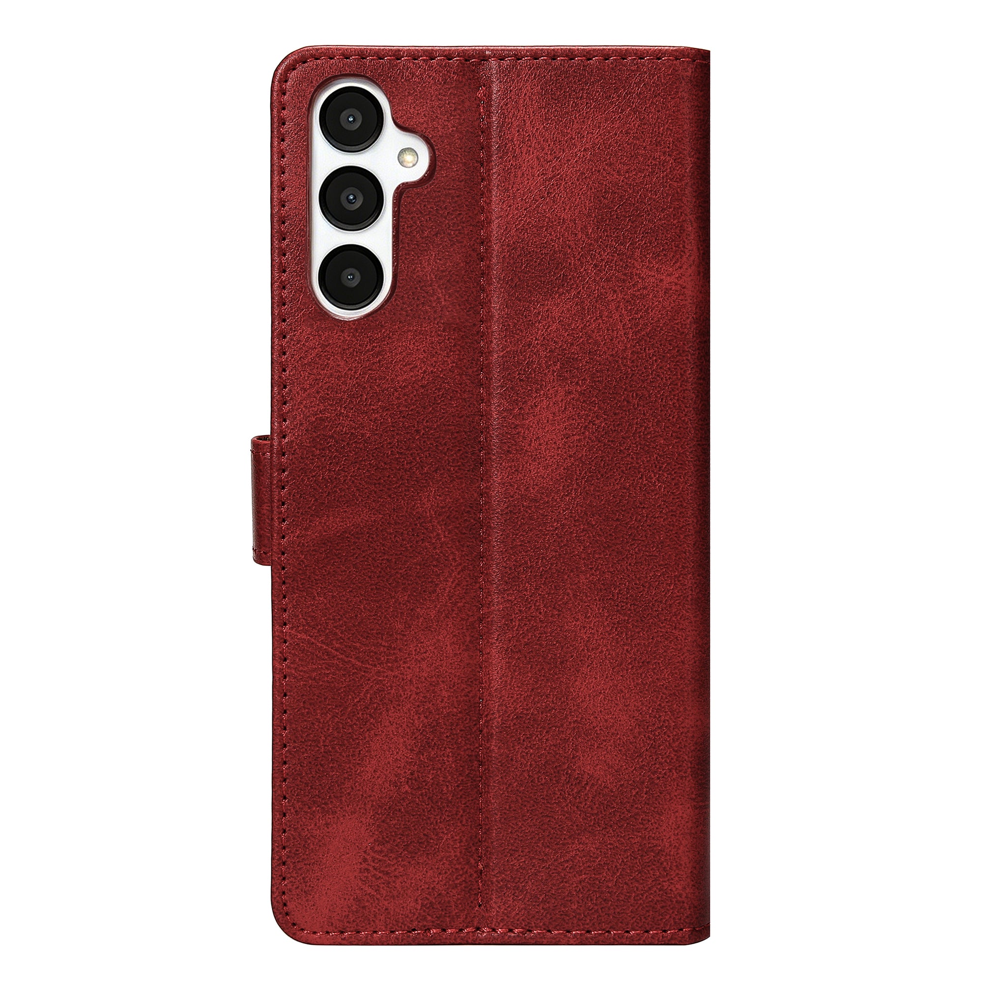Rixus Bookcase For Samsung Galaxy A05s Dark Red