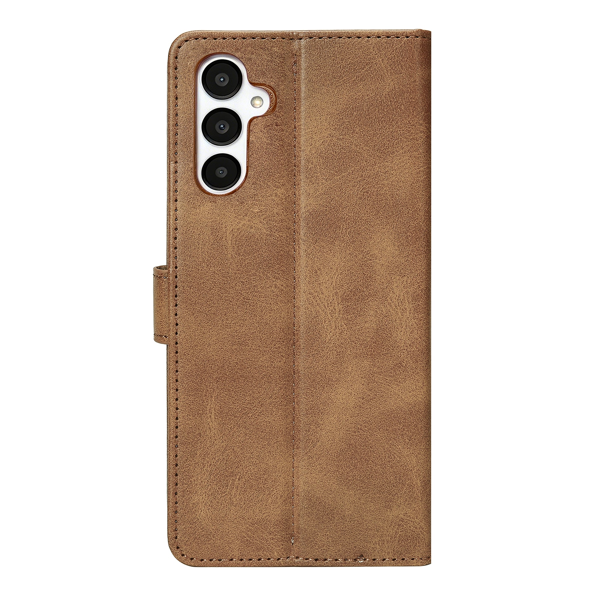 Rixus Bookcase For Samsung Galaxy A05s Light Brown