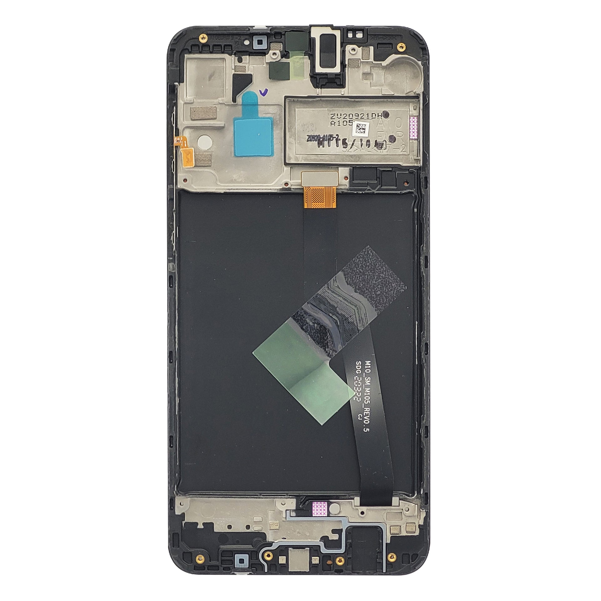 Samsung Galaxy A10 A105F Display And Digitizer With Frame Black Service Pack