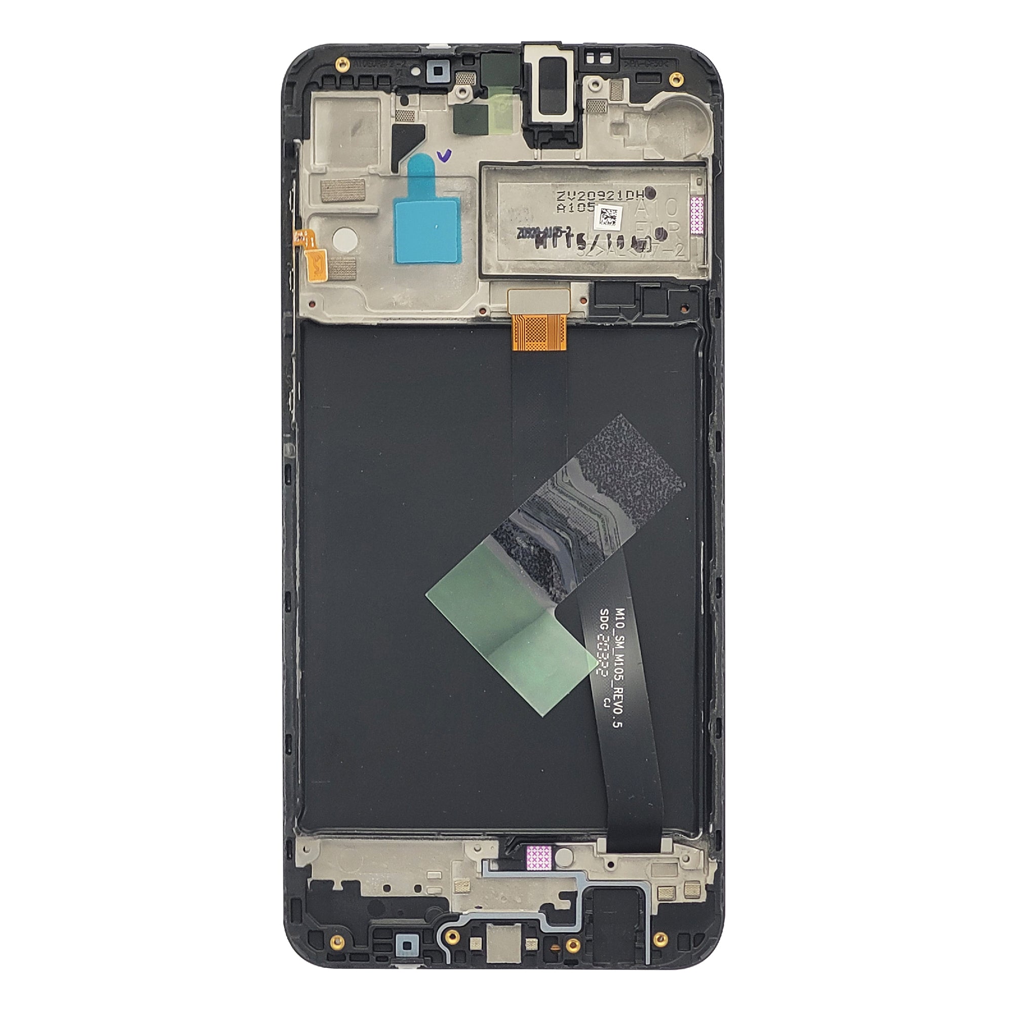 Samsung Galaxy A10 A105F Display And Digitizer With Frame Black Service Pack