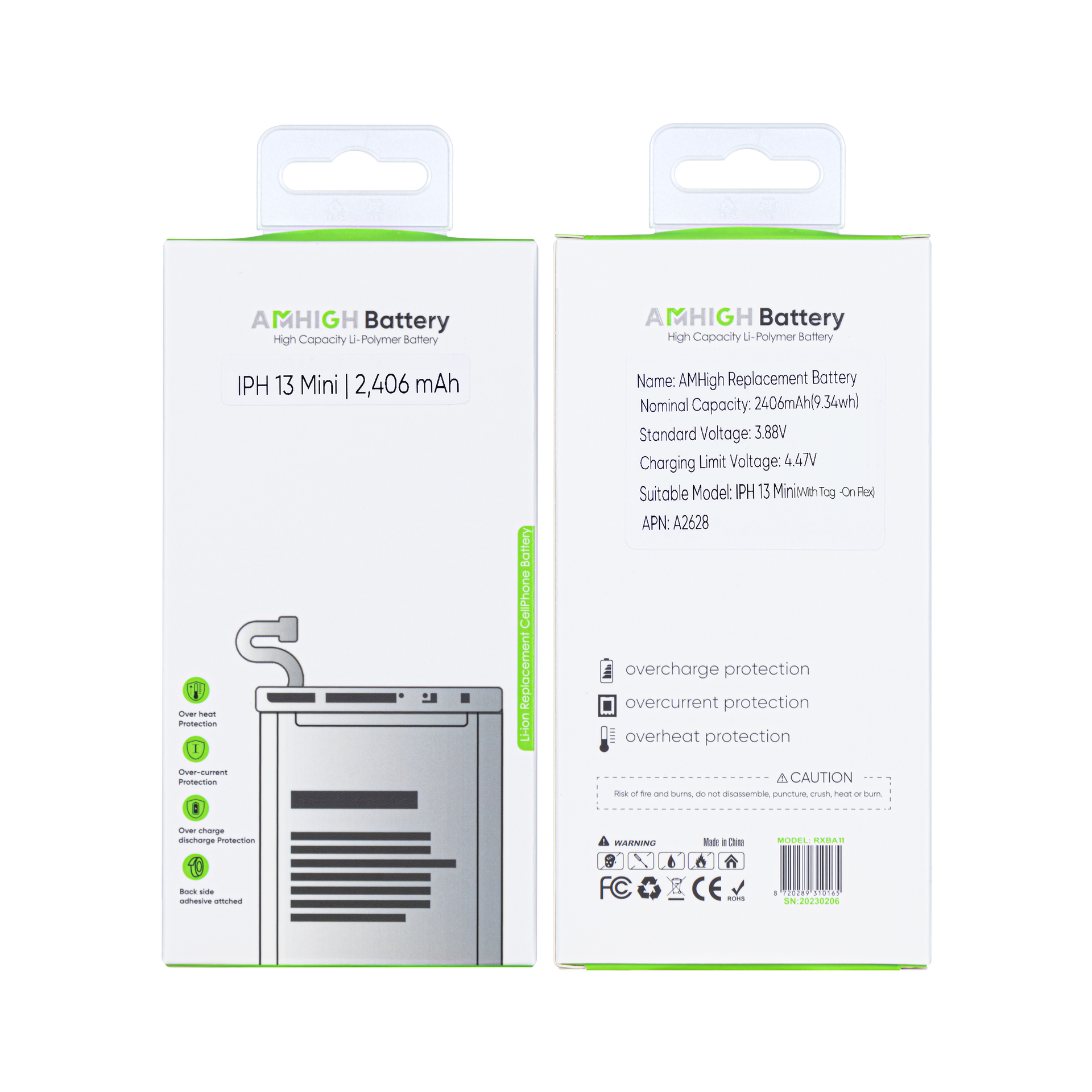 For iPhone 13 Mini Battery With Tag-On Flex