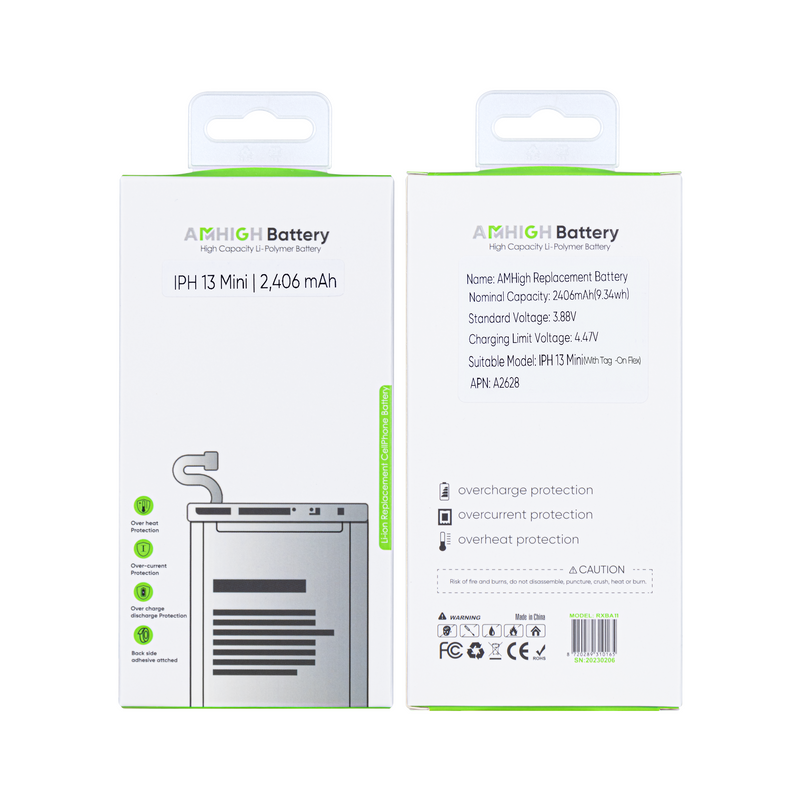 For iPhone 13 Mini Battery With Tag-On Flex