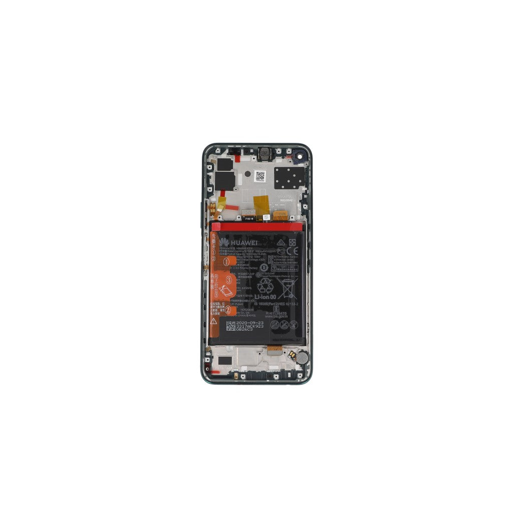 Huawei P40 Lite 5G Display And Digitizer With Fame And Battery Crush Green Service Pack