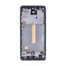 Samsung Galaxy A52 5G A526B, A52s 5G A528B Display And Digitizer With Frame Awesome Blue Soft-OLED
