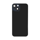 For Apple iPhone 14 Back Glass Without NFC, Enlarged Camera Frame Midnight Compatible