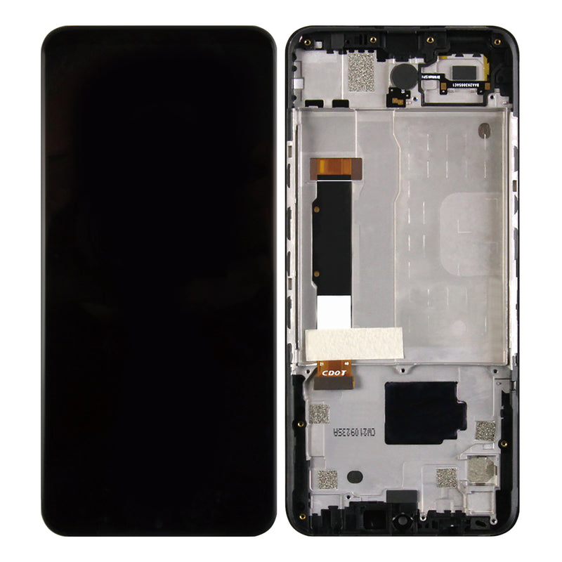 TCL 30 XE 5G T767W Display And Digitizer With Frame Shadow Black OEM