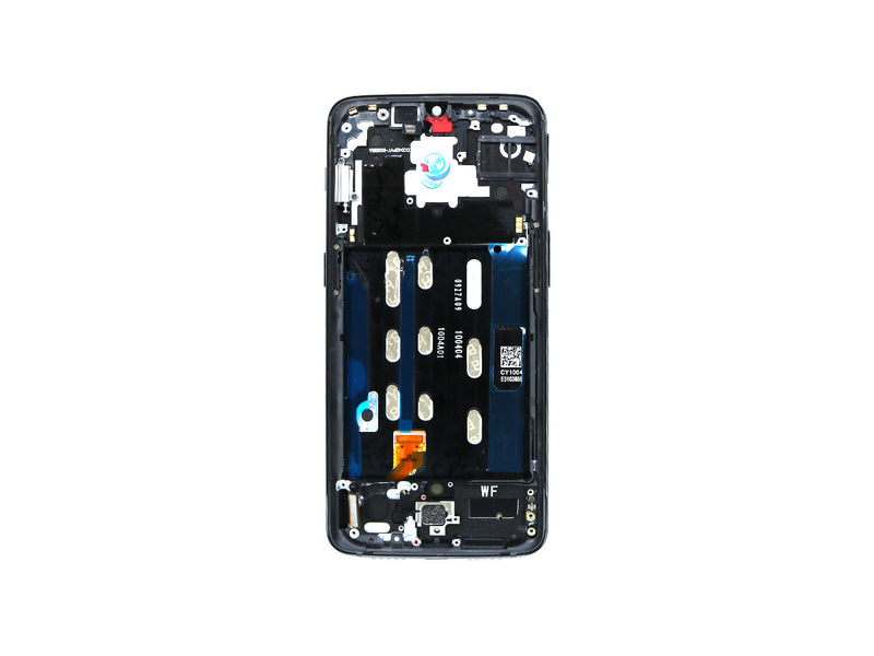 OnePlus 6T Display And Digitizer With Frame Mirror Black Refurbished