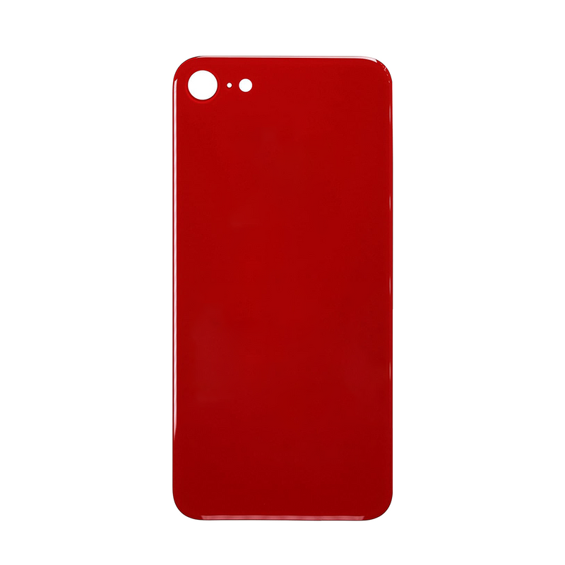 For iPhone 8 Extra Glass Red (Enlarged camera frame)