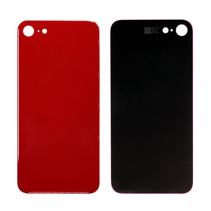 For iPhone 8 Extra Glass Red (Enlarged camera frame)