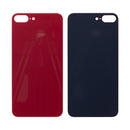 For Apple iPhone 8 Plus Back Glass, Enlarged Camera Frame Red Compatible