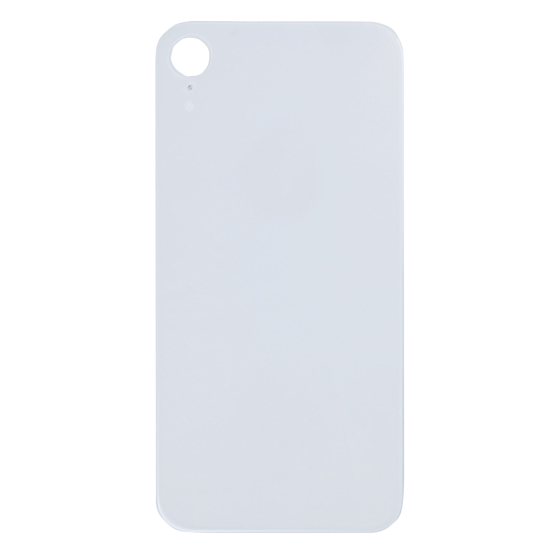 For Apple iPhone XR Back Glass, Enlarged Camera Frame White Compatible