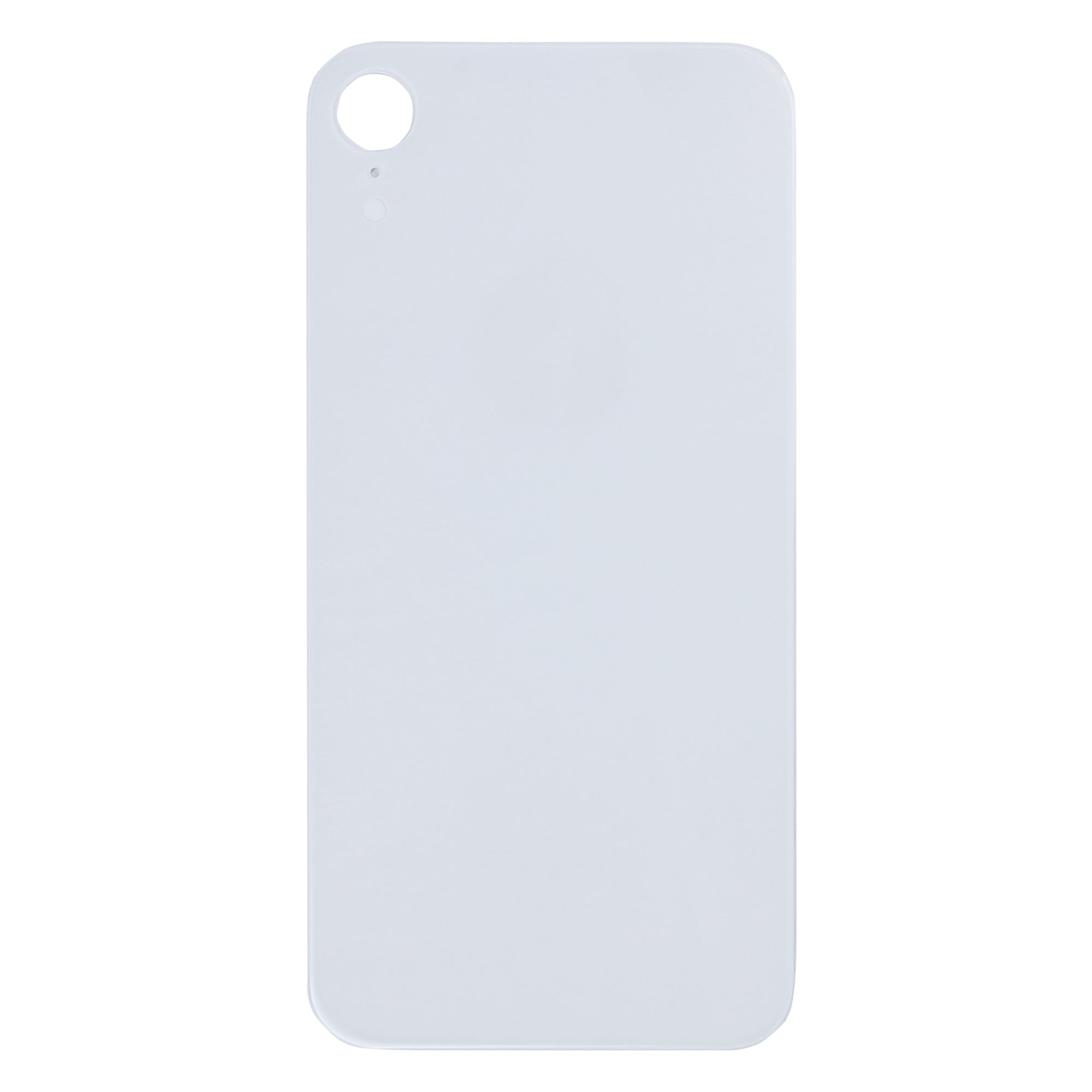 For Apple iPhone XR Back Glass, Enlarged Camera Frame White Compatible