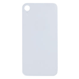 For Apple iPhone XR Back Glass, Enlarged Camera Frame White Compatible