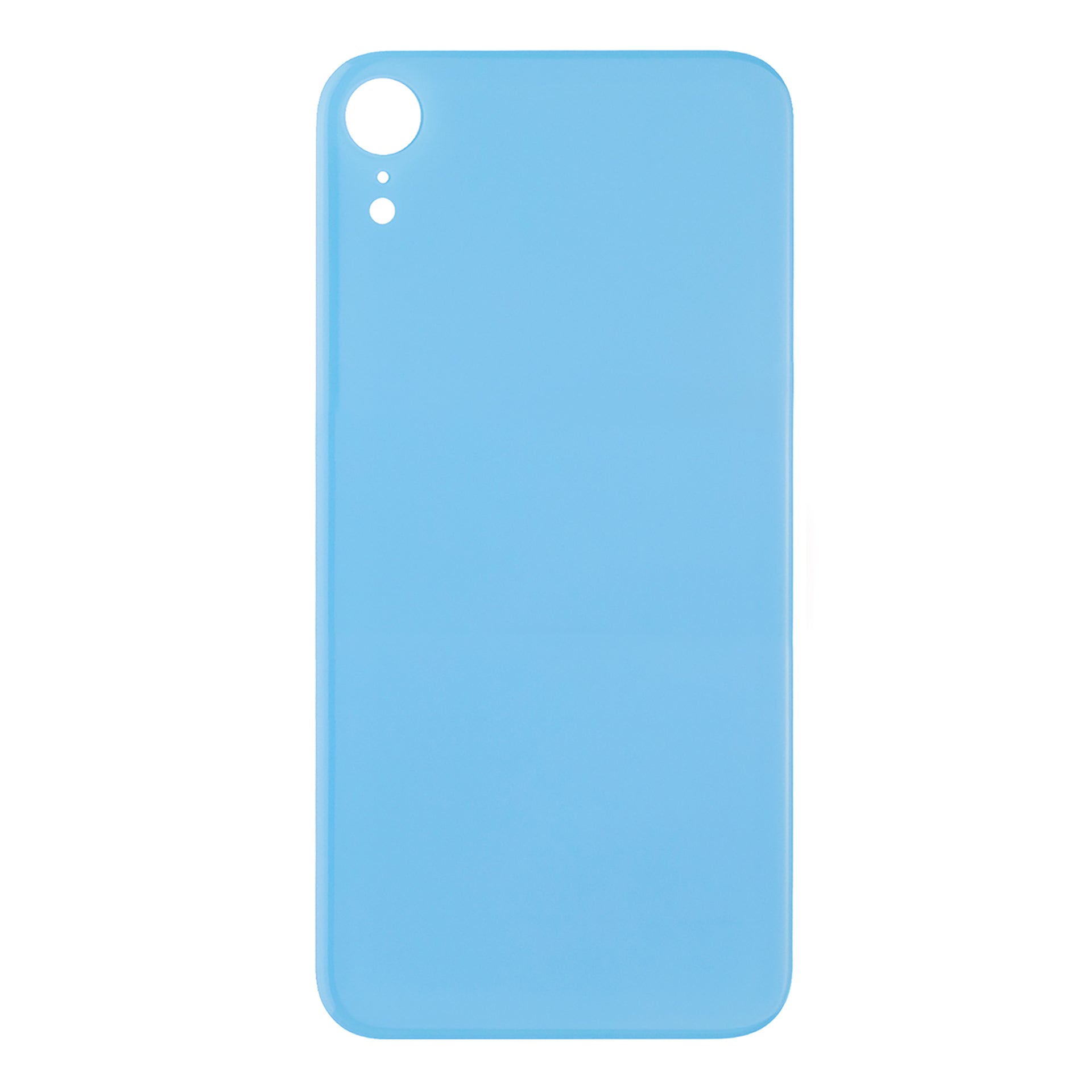 For Apple iPhone XR Back Glass, Enlarged Camera Frame Blue Compatible